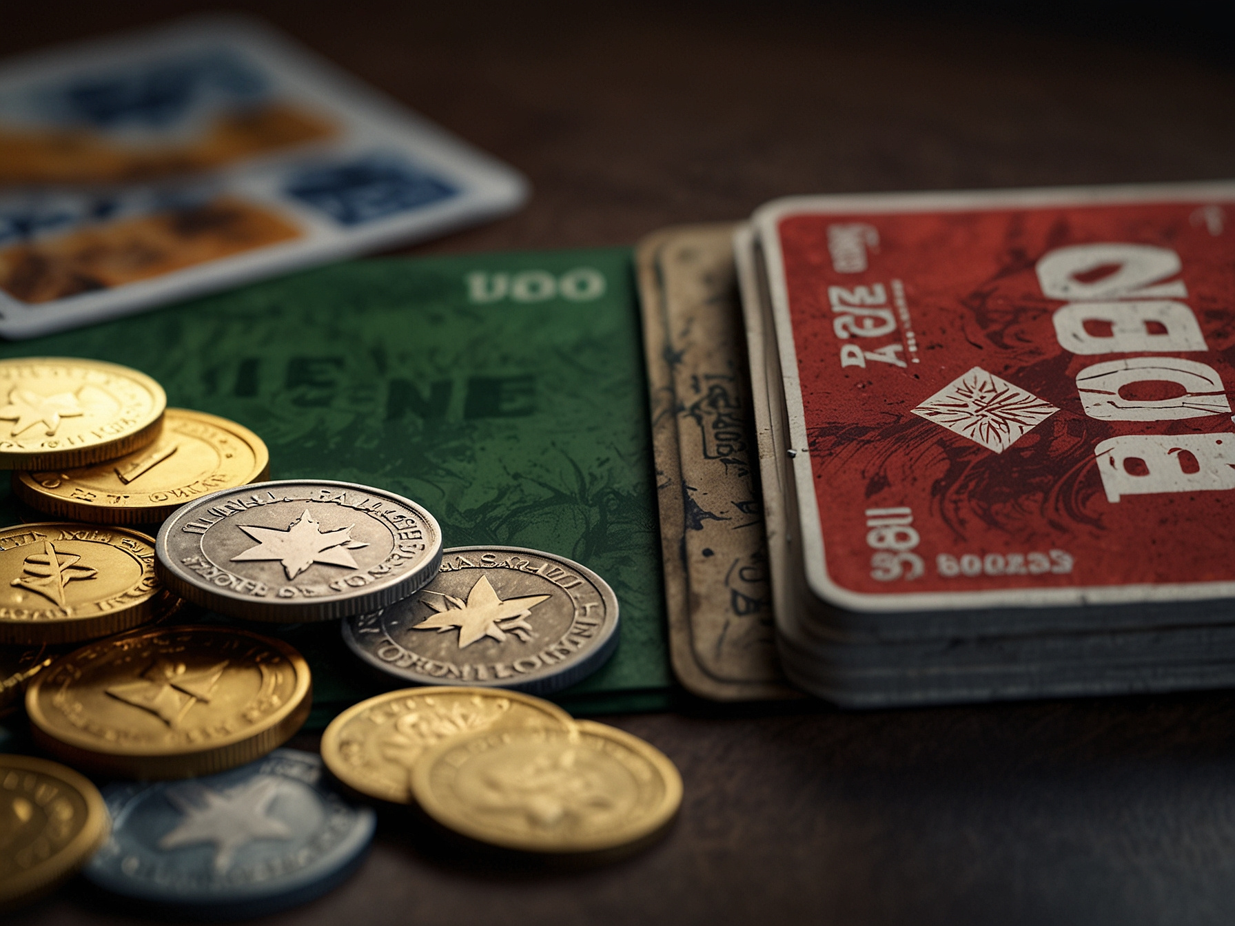 Bonus stack and coins visual